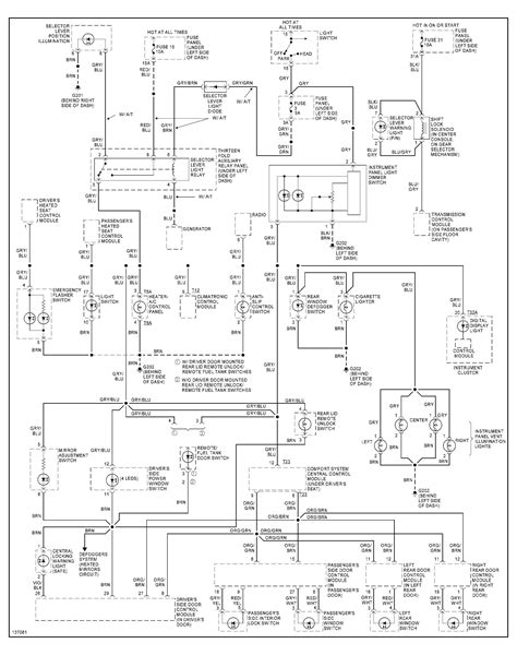 Wiring Diagram for 99 Dodge Ram 1500: Simplified Schematic